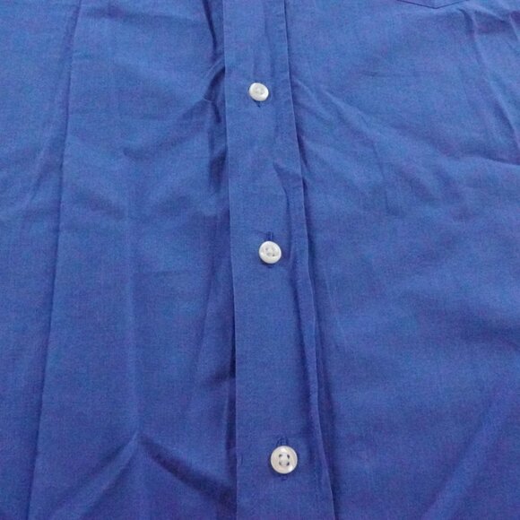 Frank & Eileen Don Button Up Shirt Mens Extra Large Solid Blue Formal Preppy - Picture 2 of 12